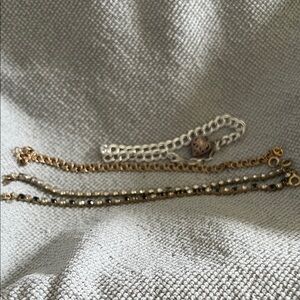 Elegant Gold and Silver Bracelet Set